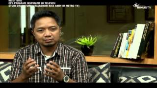 RISET KITA – Program Inspiratif di Televisi Studi Dramaturgi (Talkshow Kick Andy di Metro TV)