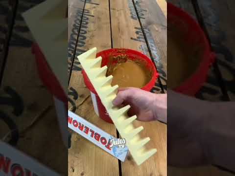 Nutella chocolate bucket dipping#shorts #shorts