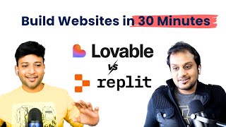 Build Websites in 30 Minutes AI Website Builders for Product Managers Replit vs Lovable Demo