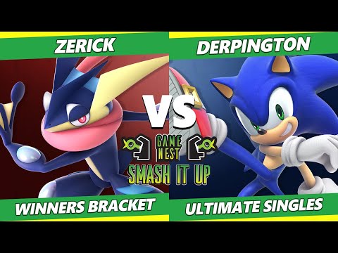 Smash It Up 22 - Zerick (Greninja) Vs. Derpington (Sonic) - SSBU Ultimate Tournament