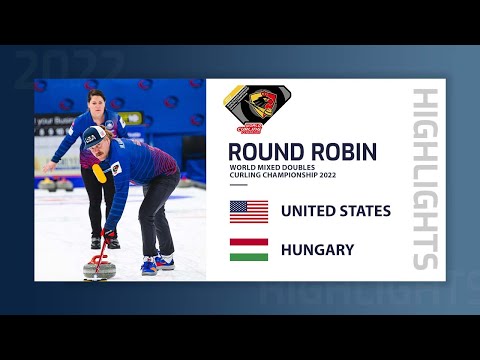United States v Hungary - Highlights - World Mixed Doubles Curling Championship 2022