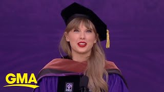 &#39;Never be ashamed of trying&#39;: Taylor Swift tells Class of 2022 in commencement speech l GMA