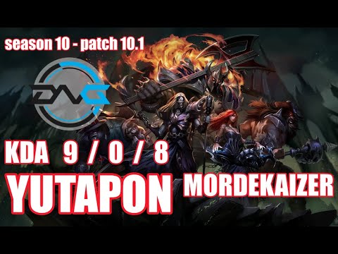 【韓国サーバー/ゆたぽん】DFM YUTAPON モルデカイザー(Mordekaizer) VS フォーチュン(MissFortune) BOT - Patch10.1 KR Ranked【LOL】
