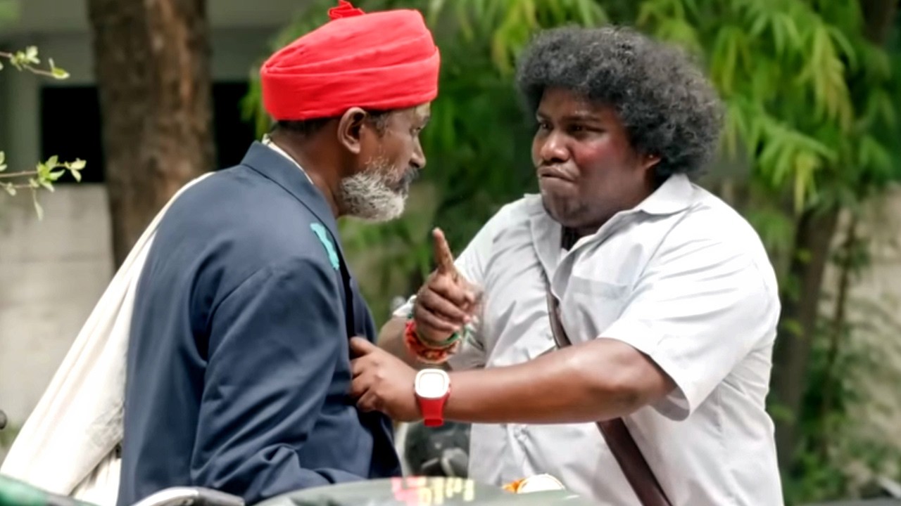 Yogi Babu इस बाबा के पीछे-पीछे भाग रहा है | Taana फिल्म का Comedy सीन