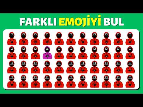 Farklı Emojiyi Bulmaca 🔥 Farklı Olanı Bul | Kolay ve Zor Fark Bulma | Emoji Bulmaca Testi
