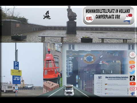 #Wohnmobilstellplatz #Camperplaats Urk am Hafen Teil 1💥👌👍