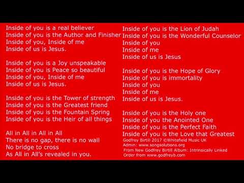 Inside of you from Godfrey Birtill's New Album Intrinsically Linked