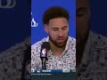 Klay Thompson on the Boston crowd dropping expletives: ‘Real classy. Good job Boston.’ #shorts