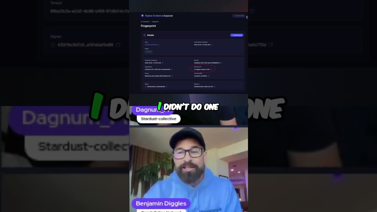 AI Coded Fingerprints on Chain in 20min