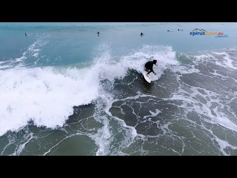 Surf  στο Ιόνιο Πέλαγος (Λυγιά Πρεβέζης) drone - Surf in Ionian sea (Ligia Prevezis)