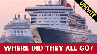Where did they park 300 cruise ships during the COVID-19 pandemic?