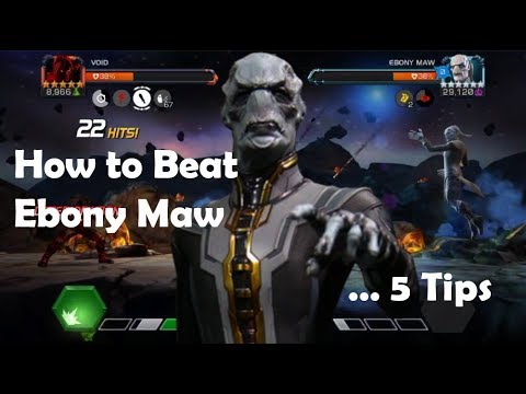 How to Beat Ebony Maw - 5 Tips - Marvel: Contest of Champions