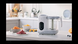 Bear One Step Baby Food Steamer and Blender 