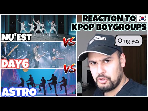 First Reaction to KPOP Boygroups: Astro "Knock" & DAY6 "Zombie" & NU'EST "I'M IN TROUBLE" (German)
