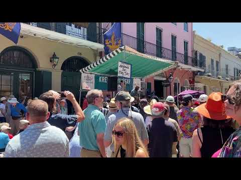 Washboard Chaz Blues Trio at he 2025 New Orleans French Quarter Festival