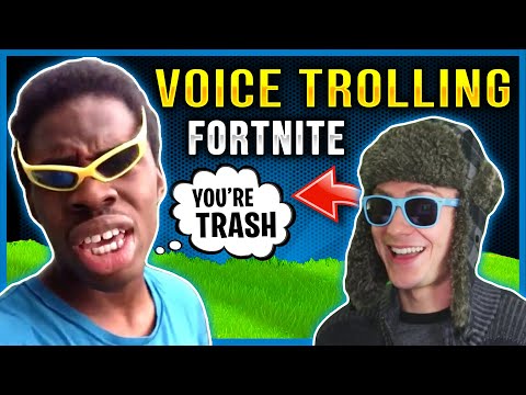 *Hilarious* VOICE TROLLING IN RANDOM DUOS! - Fortnite