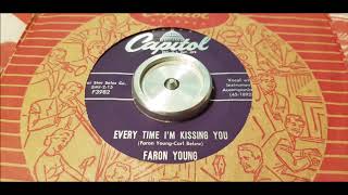 Faron Young - Everytime I&#39;m Kissing You - 1956 Country - Capitol F3982