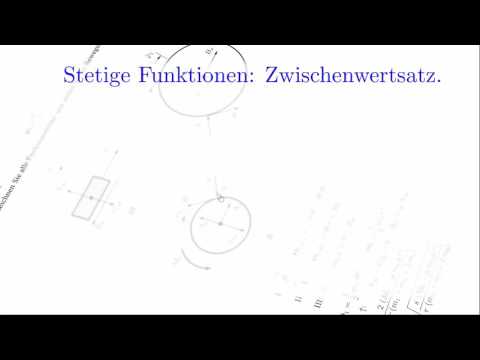 Analysis 1 - Differentiation Video 2 - Extrem  und Zwischenwertsatz