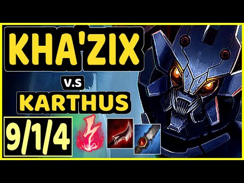 KIREI (KHA'ZIX) vs KARTHUS - 9/1/4 KDA JUNGLE CHALLENGER GAMEPLAY - EUW