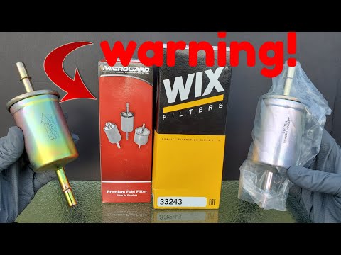Wix fuel filter vs Microgard! cut open.