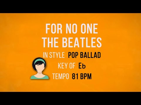 For No One - The Beatles - Karaoke Female Backing Track