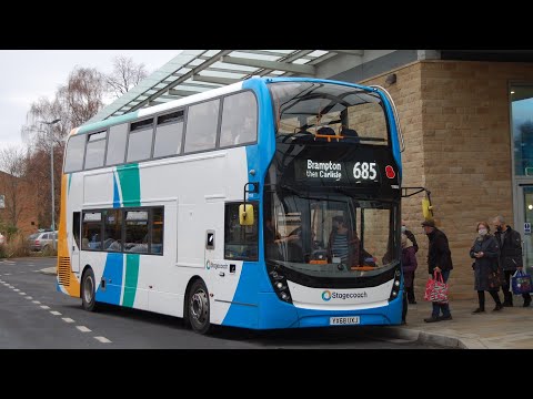 Top Deck View: Stagecoach Cumbria & North Lancs 11158 (YX68UXJ) Alexander Dennis Enviro 400 MMC