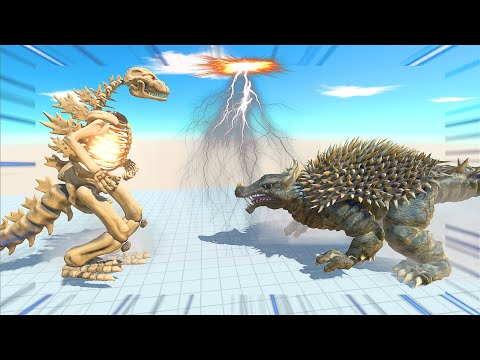 ANGUIRUS VS GODZILLA SKELETON - Animal Revolt Battle Simulator