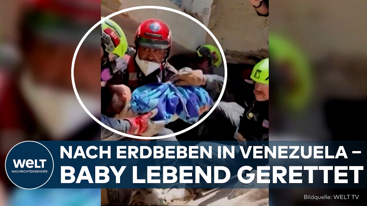 VENEZUELA: Baby nach schwerem Erdbeben lebend aus Trümmern gerettet –Zahl der Toten steigt auf 1.400
