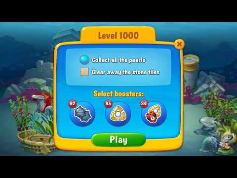 Fishdom - Deep Dive LEVEL ☆1000☆ Gameplay (iOS Android)
