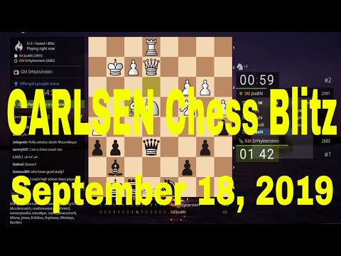 ♚ MAGNUS CARLSEN DrNykterstein Chess Blitz Offerspill Lynsjakk Arena September 18, 2019