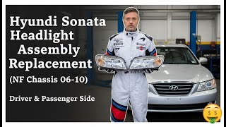 EASY DIY: Hyundai Sonata Headlight Assembly Replacement (NF Chassis 06-10) - Driver & Passenger Side