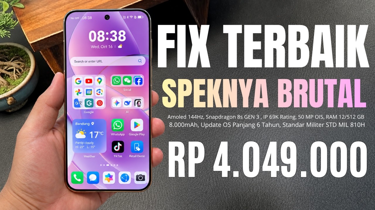 FIX GAK ADA LAWAN‼️8000mAh + 12/512GB |  HP 4 JUTAAN TERBAIK DAN TERBARU OKTOBER 2026