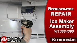 KitchenAid Refrigerator — No Ice: Ice Maker Assembly Repair and Diagnostic