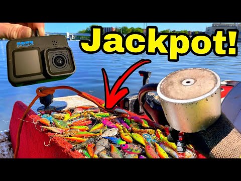 The BIGGEST Magnet Fishing Jackpot EVER - INSANE Underwater GoPro Footage!!!