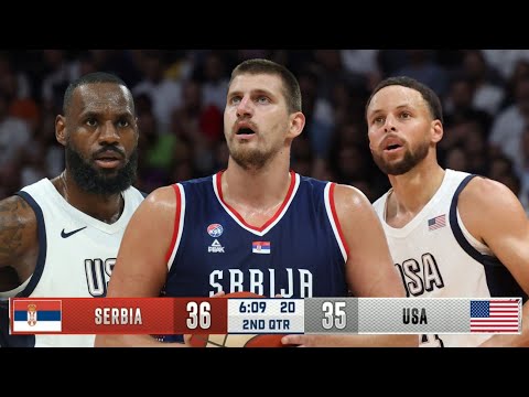 美國隊 vs 塞爾維亞 全場比賽精選 - 2024 年奧運會熱身賽 (Team USA vs Serbia FULL Game Highlights - Olympics Warm-up 2024)