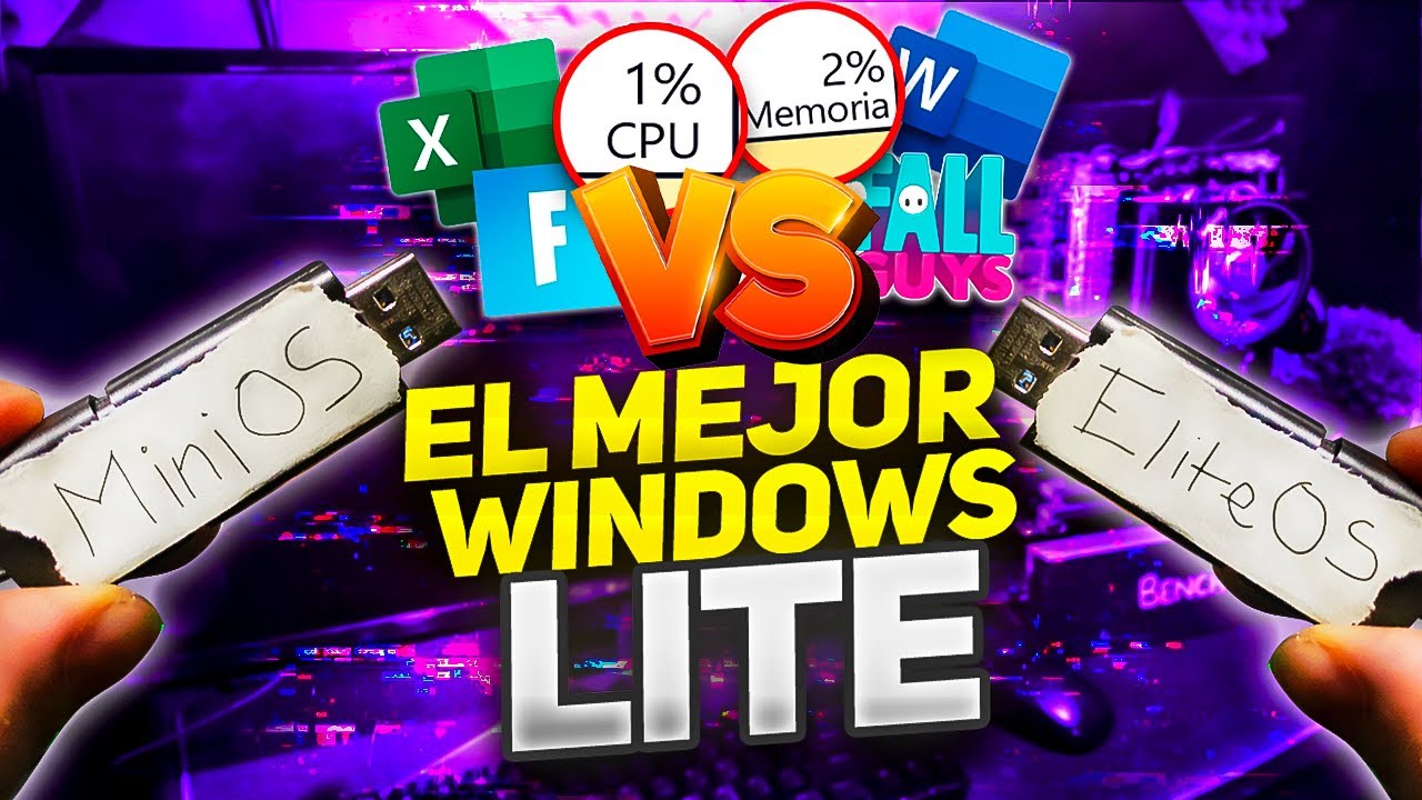 El Mejor Windows Lite es este ... / MiniOS vs EliteOS / EL ULTRA RAPIDO