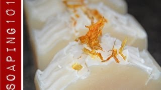 Making Soap for Sensitive Skin {with aloe + calendula} S2W11