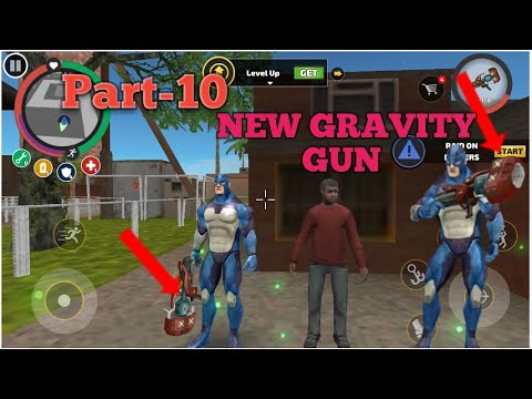 Gravity gun in rope hero game |Part-10 |rope hero vice town game