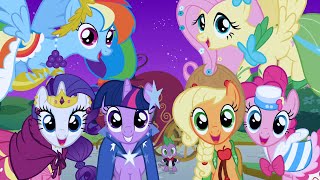 Kadr z teledysku Wielka Gala [At the Gala] tekst piosenki My Little Pony: Friendship Is Magic (OST)
