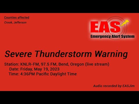 EAS #780-783: EAS 3 Severe Thunderstorm Warnings and 1 Flash Flood Warning- May 19, 2023