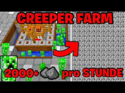 Minecraft Creeper Farm bauen 1.21 Tutorial ( 1000+ Schwarzpulver ) - Creeper Farm in Minecraft bauen