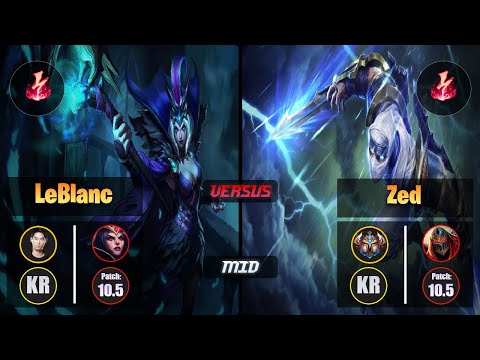 Ucal LEBLANC (Mid) [Electrocute] VS ZED - Challenger KR Patch 10.5
