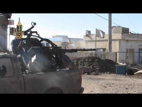 استهداف قوات النظام برشاش 14.5 من قبل لواء العز على جبهة مثلث الموت