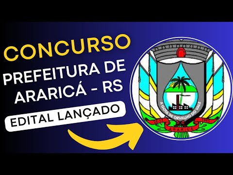 CONCURSO ARARICÁ RS 2024 | Edital e Material de Estudos | Concurso Público