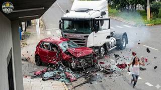 210 STUNNING Idiots in Cars Moments Filmed Second Before Disaster !