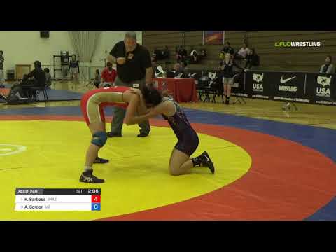 Women's Freestyle 53 Consi of 4 - Kamila Barbosa (Braz) vs. Autumn Gordon (UC)