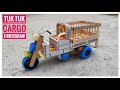 How To Make TUK TUK Cargo E Rickshaw From Waste Matchbox DIY Autorickshaw Loder Using DC Motor
