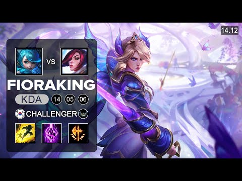 Fiora vs Gwen Top - KR Challenger - Patch 14.12 Season 14
