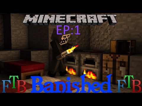 Minecraft FTB:Banished Ep1:Its so dark Help