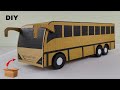 How To Make Cardboard Bus DIY Cardboard School Project Cardboard Craft